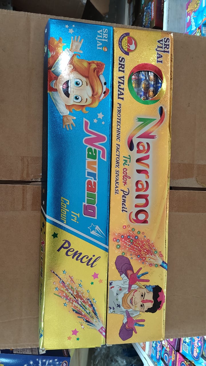 NAVRANG PENCIL (TRI COLOUR) (5 PCS)